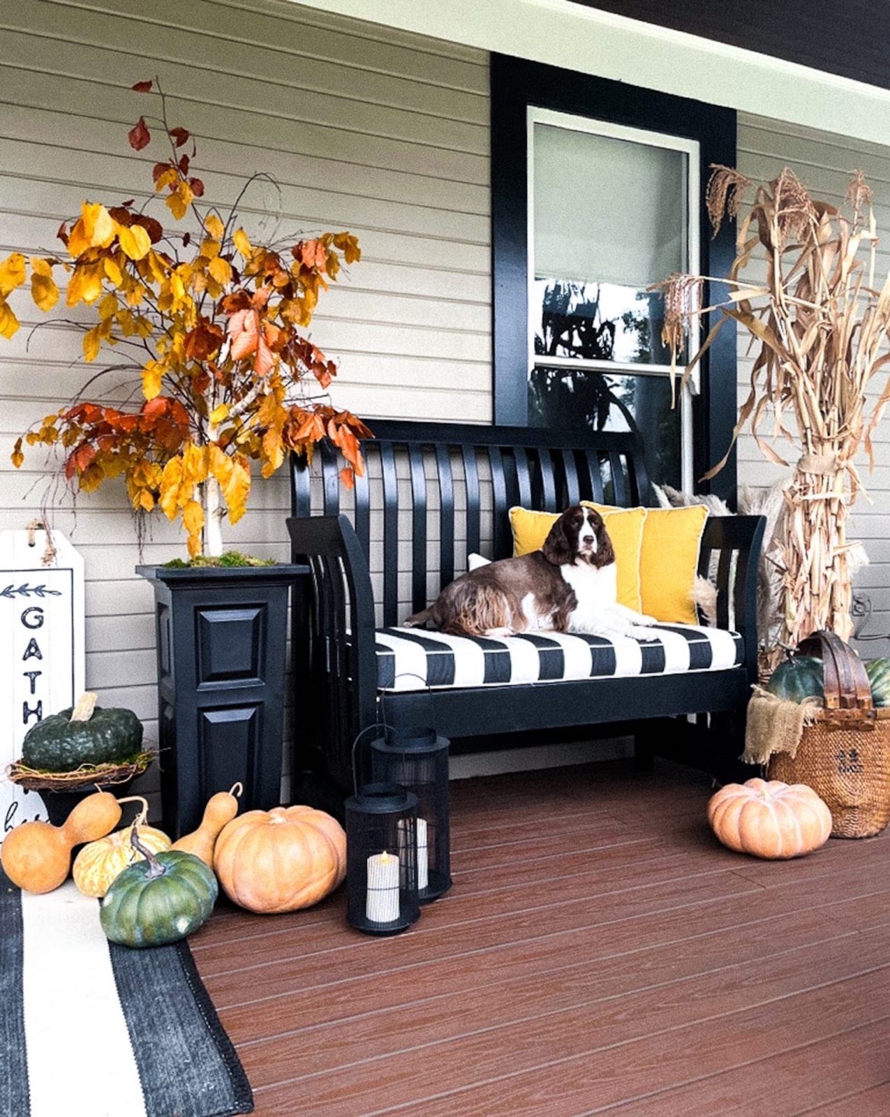 Fall Porch Decor Ideas Cozy Farmhouse Style Itty Bitty Farmhouse