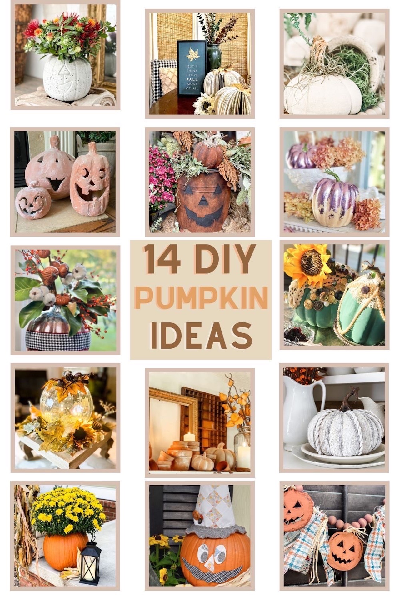 Pumpkins, pumpkins, cute DIY Pumpkins!